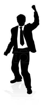 Ilustración de Silueta de persona de negocios de muy alta calidad - Imagen libre de derechos