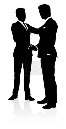Illustration for Very high quality business people silhouette - Royalty Free Image