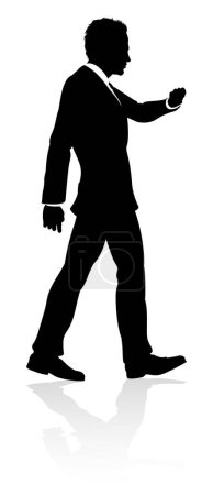 Illustration for Very high quality business person silhouette - Royalty Free Image