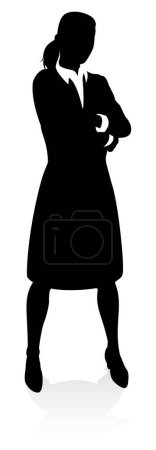 Illustration for A very high quality business person silhouette - Royalty Free Image