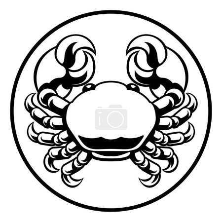 Cancer crab horoscope astrology zodiac sign icon