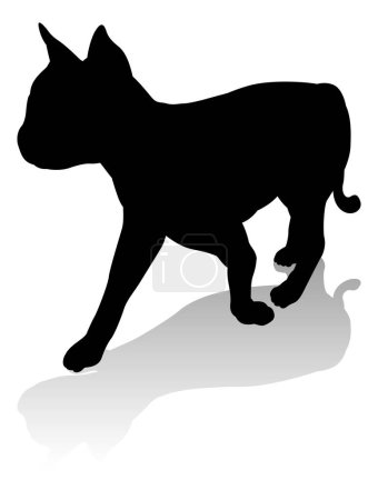 Téléchargez les illustrations : Une silhouette animale d'un chat de compagnie - en licence libre de droit