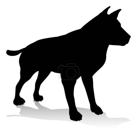 Téléchargez les photos : Une silhouette animale d'un chien de compagnie - en image libre de droit
