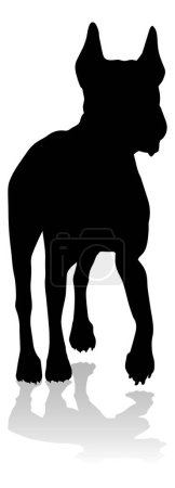 Foto de A detailed animal silhouette of a pet dog - Imagen libre de derechos