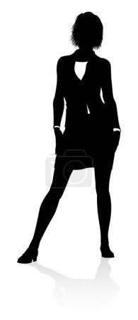 Illustration for A very high quality business person silhouette - Royalty Free Image