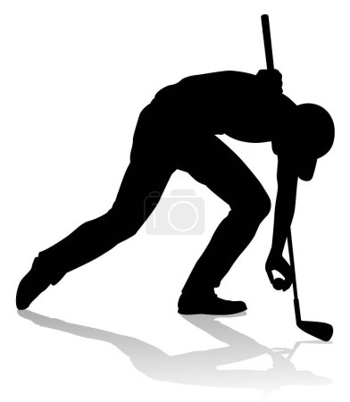 Illustration for A golfer sports person playing golf - Royalty Free Image
