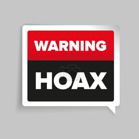 Téléchargez les illustrations : Avertissement du vecteur Internet Hoax - en licence libre de droit