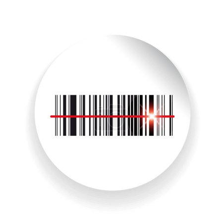 Ilustración de Código de barras Icono etiqueta vector - Imagen libre de derechos