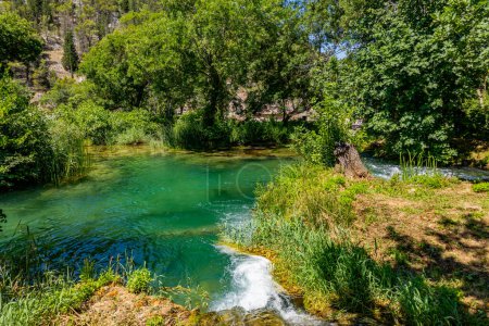 Photo for Beautiful landscape in the Krka National Park in Croatia. Natural Waterfalls. Natural wonders - Royalty Free Image