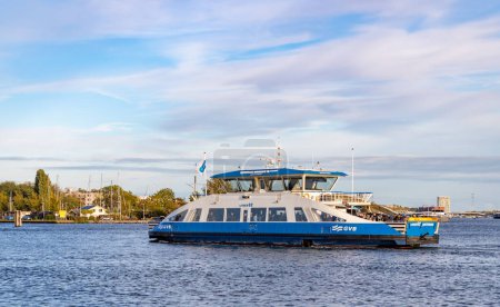 Photo for A picture of a GVB ferry in Amsterdam. - Royalty Free Image