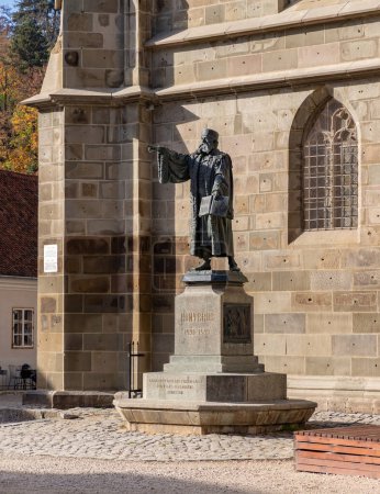 Photo for A picture of the Statue of Johannes Honter in Brasov. - Royalty Free Image