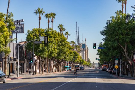 Foto de A picture of the east section of Hollywood Boulevard. - Imagen libre de derechos