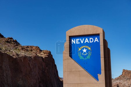 Téléchargez les photos : Une photo du signe de l'État du Nevada. - en image libre de droit