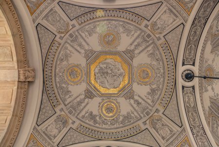 Photo for A picture of the ceiling at the entrance of the Hungarian State Opera. - Royalty Free Image