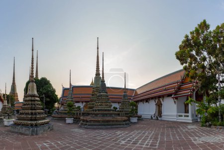 Una imagen de las agujas en el templo de Wat Pho.