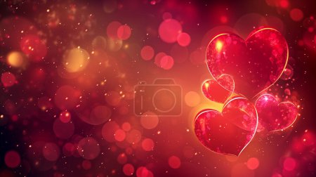 Foto de Forma de corazón abstracto decorativo para San Valentín fiesta de fondo día - Imagen libre de derechos
