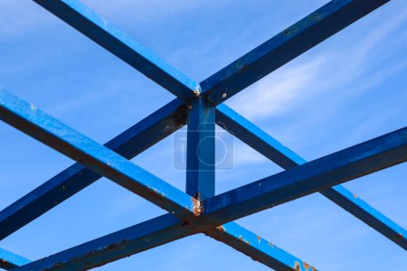 Photo for Abstract metallic structures against the sky - Royalty Free Image
