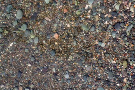 Photo for Background of small gravel on the shore of the Black Sea - Royalty Free Image