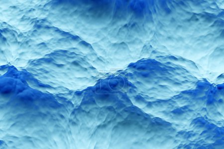 Téléchargez les photos : Illustration 3D de la surface transparente des vagues d'eau avec des bulles d'air - en image libre de droit