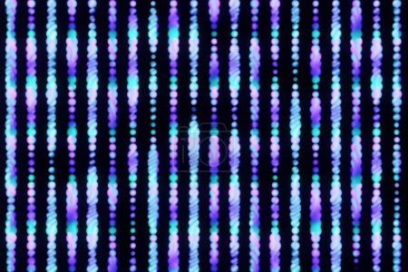 Téléchargez les photos : 3d illustration of a stereo blue  and purple  stripes . Abstract   glowing   lines pattern - en image libre de droit