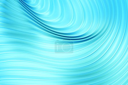 Téléchargez les photos : Abstract geometric lines design element.  Blue  striped background. 3d illustration - en image libre de droit