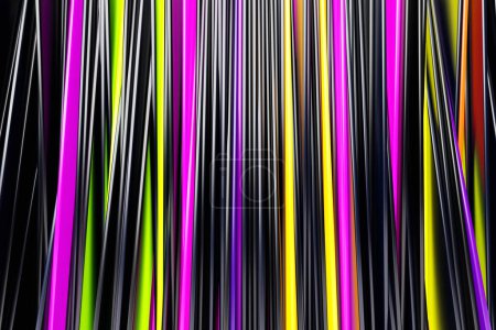 Foto de 3d illustration of a abstract  colorful background with lines.  Modern graphic texture. Geometric pattern. - Imagen libre de derechos