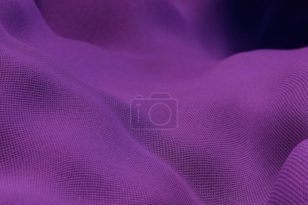 Photo for 3d illustration of a   purple abstract   background with wave lines. PRint from the waves. Modern graphic texture. Geometric pattern. - Royalty Free Image