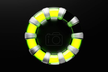 Photo for 3d illustration of speed measuring speed icon. Colorful speedometer icon, speedometer pointer points to green  normal color - Royalty Free Image