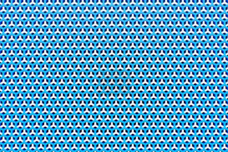 Foto de 3d illustration of a  blue honeycomb monochrome honeycomb for honey. Pattern of simple geometric hexagonal shapes, mosaic background. Bee honeycomb concept, Beehive - Imagen libre de derechos