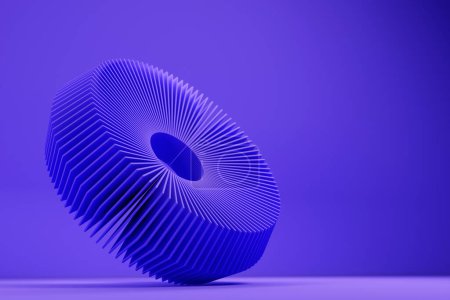 Téléchargez les photos : 3d illustration of purple circle with many layers .Geometry  background - en image libre de droit