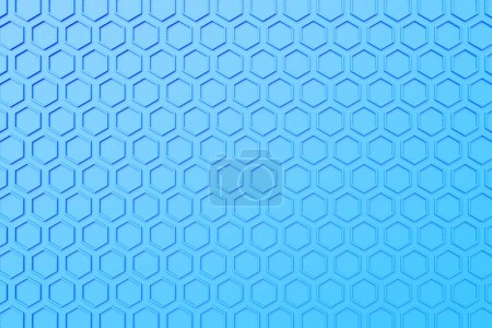 Foto de Patrón de formas geométricas hexagonales simples, fondo de mosaico. ilustración 3d - Imagen libre de derechos