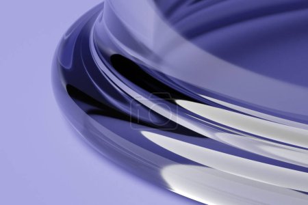 Téléchargez les photos : Illustration 3D de lignes de couleurs violettes, mise au point douce. - en image libre de droit