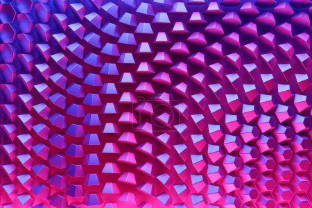 Photo for Abstract  gradient and geometric shapes pattern.Purple   pattern, 3D illustration. - Royalty Free Image
