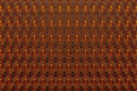 Foto de Representación 3D. Patrón naranja de cubos de diferentes formas. Patrón minimalista de formas simples. Textura simétrica creativa brillante - Imagen libre de derechos