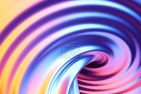Téléchargez les photos : Abstract   geometric lines design element.  Blue  and pink striped background. 3d illustration - en image libre de droit