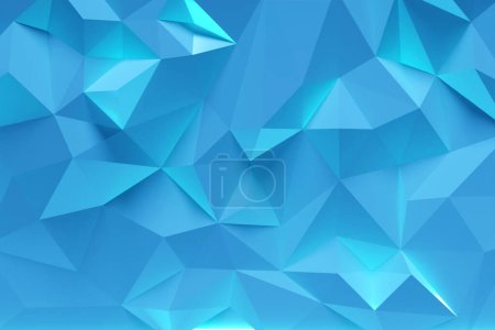 Téléchargez les photos : 3D rendering. Blue   pattern of cubes of different shapes. Minimalistic pattern of simple shapes. Bright creative symmetric texture - en image libre de droit