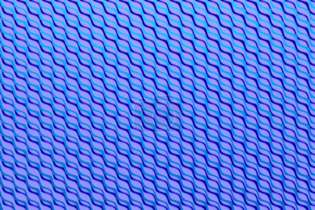Photo for Abstract geometric lines design element.  Blue striped background. 3d illustration - Royalty Free Image