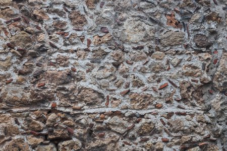 Foto de Primer plano de las paredes de piedra, fondo de piedra. - Imagen libre de derechos