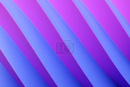 Foto de Elemento abstracto de diseño de líneas geométricas. Fondo rayado púrpura. ilustración 3d - Imagen libre de derechos