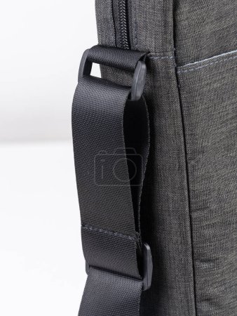Photo for Close-up of shoulder strap on laptop bag - Royalty Free Image