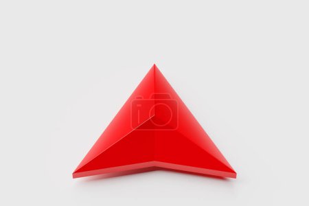 Photo for 3d illustration of an icon with a red destination point on the map. navigation marker - Royalty Free Image