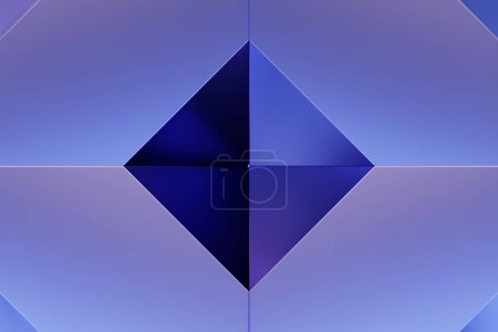 Photo for Abstract shape against  purple background, 3D illustration.  Smooth shape 3d rendering - Royalty Free Image
