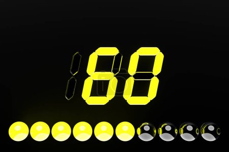 Photo for The level of customer satisfaction. Risk level indicator. Info graphic gauge Colorful info graphic set of speedometer icons. 3D illustration - Royalty Free Image