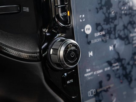 Photo for Novosibirsk, Russia - September 11  , 2023:   Dodge Ram Trx,control panel with  volume buttons - Royalty Free Image