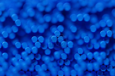 Foto de 3d ilustración de un fondo abstracto, muchos cilindros azules. Estructura geométrica. Visualización 3D. Fondo de geometría minimalista - Imagen libre de derechos