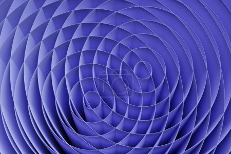 Foto de 3D rendering abstract purple  round fractal, portal. Colorful round spiral. - Imagen libre de derechos