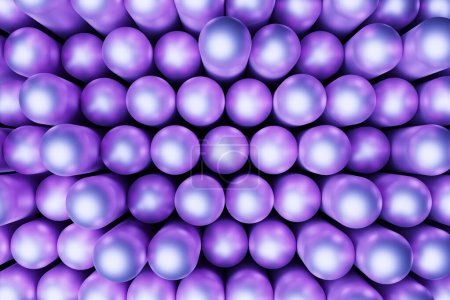 Foto de 3d ilustración de un fondo abstracto, muchos cilindros púrpura. Estructura geométrica. Visualización 3D. Fondo de geometría minimalista - Imagen libre de derechos