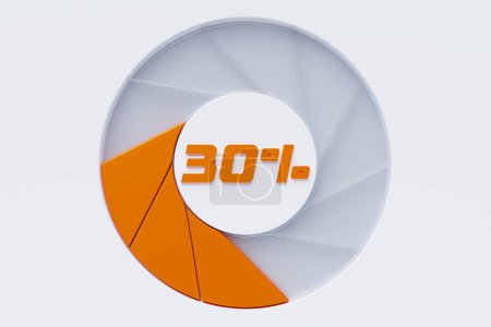 Photo for 3d illustration of speed measuring speed icon. Colorful  panel  icon, pointer points to  orange   color - Royalty Free Image