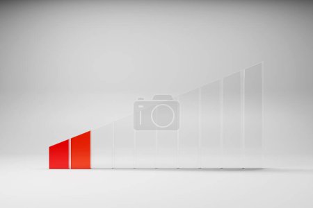 Téléchargez les photos : Illustration 3d de l'icône de vitesse de mesure. Icône de panneau coloré, pointeur pointe vers la couleur rouge - en image libre de droit