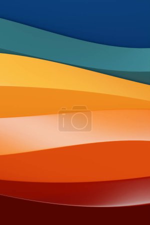 Téléchargez les photos : Modèle 3d de lignes géométriques abstraites multicolores, orientation verticale - en image libre de droit